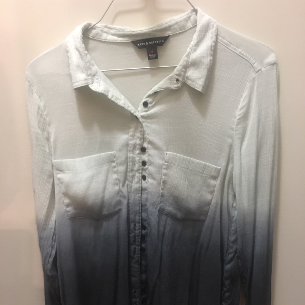 Button up ombré shirt